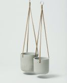 Hanging Fiberclay Pot Stone